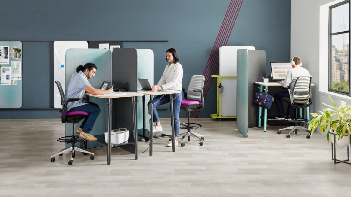 Steelcase Flex Mobile & Reconfigurable Office Furniture Collection