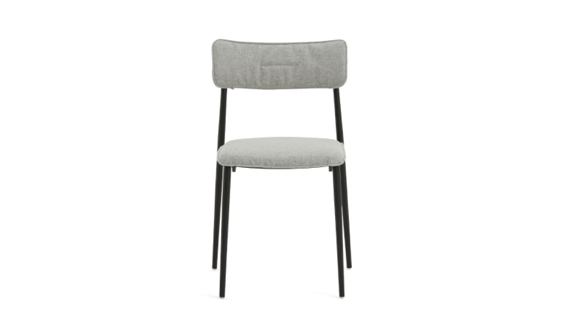 Turnstone Simple Chair with gray cushion on seat and back