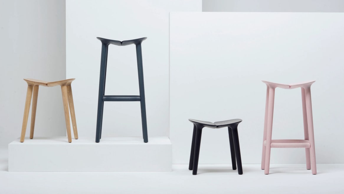A variety of Mattiazzi Osso Bar Stools, Osso Counter Stools and Osso Low Stools in different colors