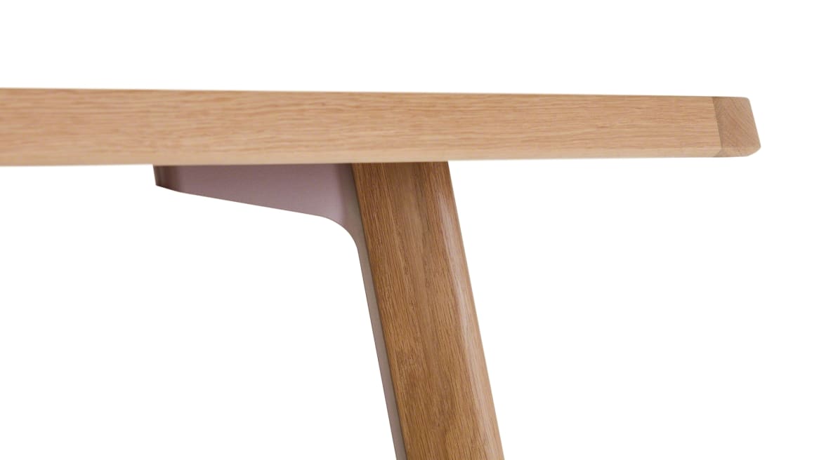 Verlay Rectangle Standing-Height Wood Leg Table