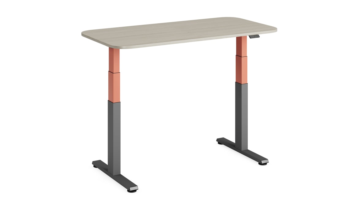 Solo Sit-to-Stand Desk on white