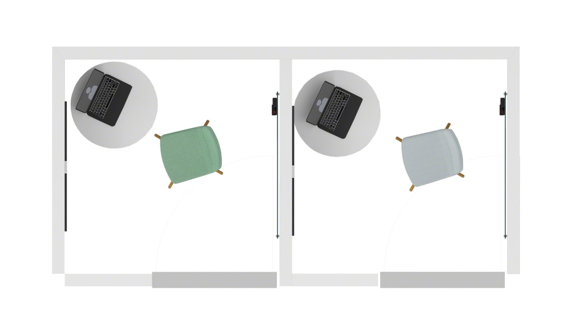 Orangebox Cubb Stool, Grado Ray Bar Table, Polyvision Serif