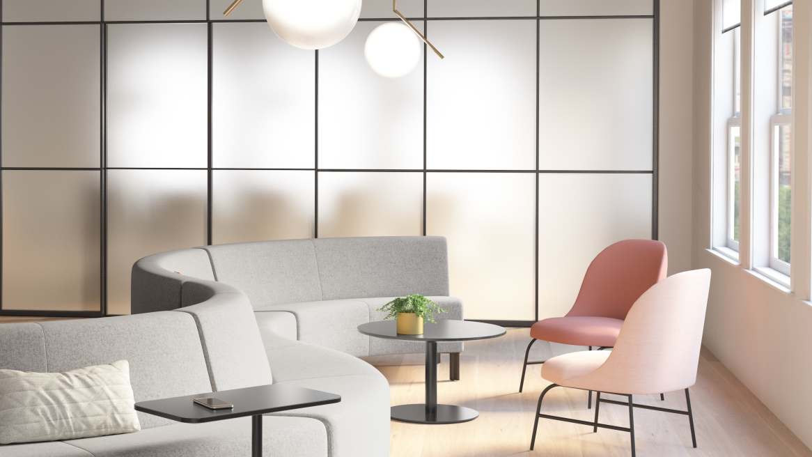 Aleta Metal Base Lounge Chair