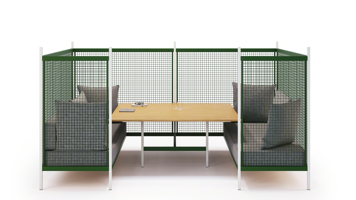 Grid Meeting Table on white background