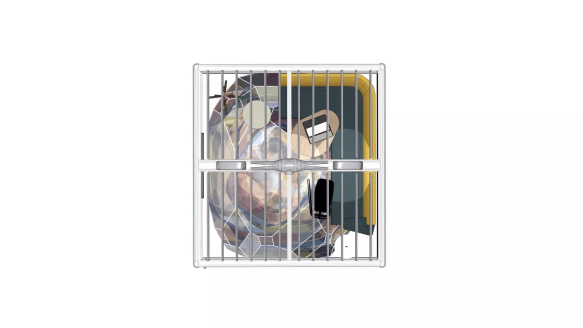 Orangebox Air3 Pod 25, Coalesse Free Stand, Viccarbe Burin Table, Orangebox Away From the Desk, Blu Dot Bumper Small Ottoman, Blu Dot Splash Coat Rack, Moooi Crystal Brown Rug Planning Idea