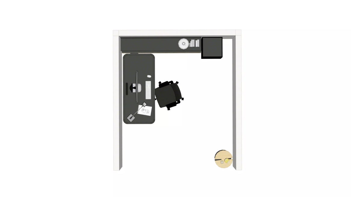 Steelcase Mackinac, Steelcase Elective Elements Shelfs, Steelcase Flex Stand, West Elm Work Greenpoint Planning Ideas