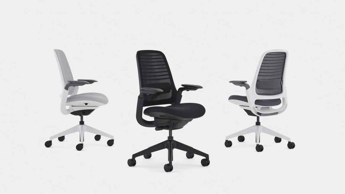 3 steelcase series 1 chairs