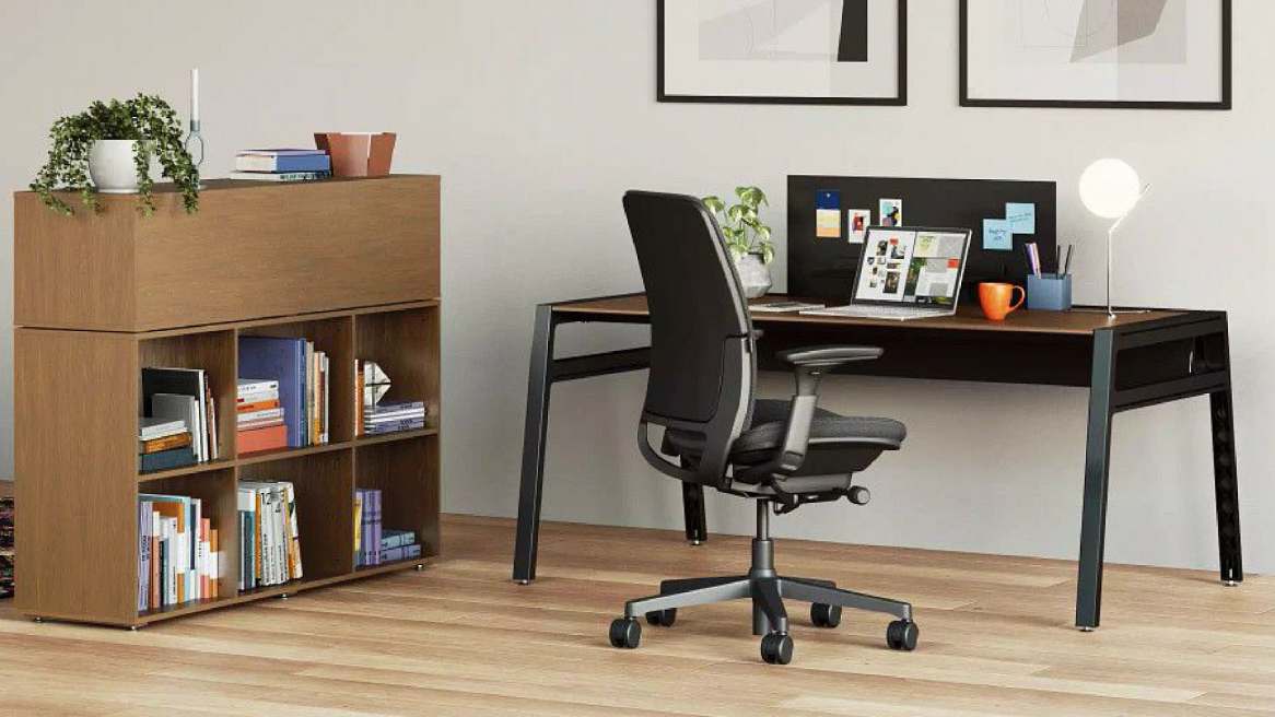Bivi and Amia chair in office environment