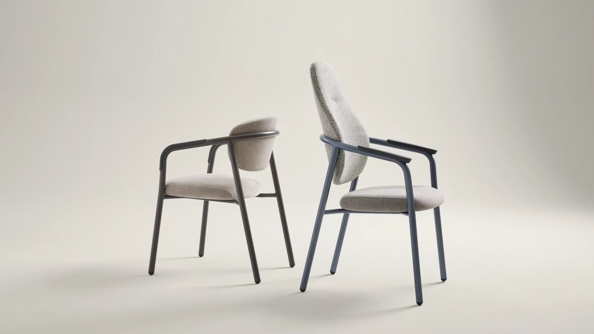 Radia highback and Radia single chair