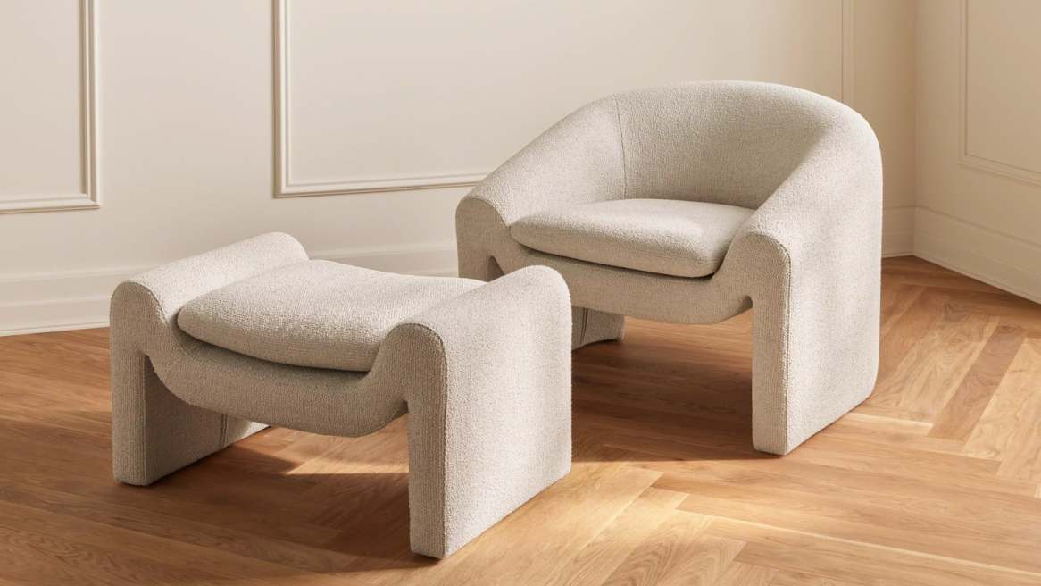 Bolia Mielo Foostool and Armchair environment