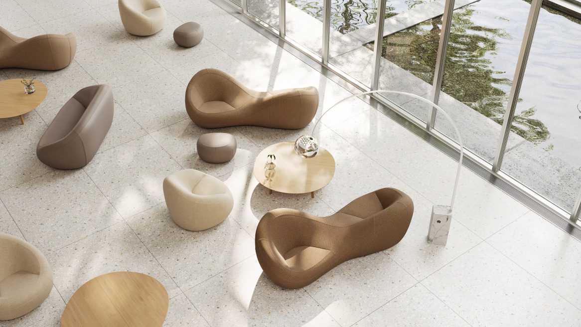Coalesse Jean Nouvel Seating Collection in office environment
