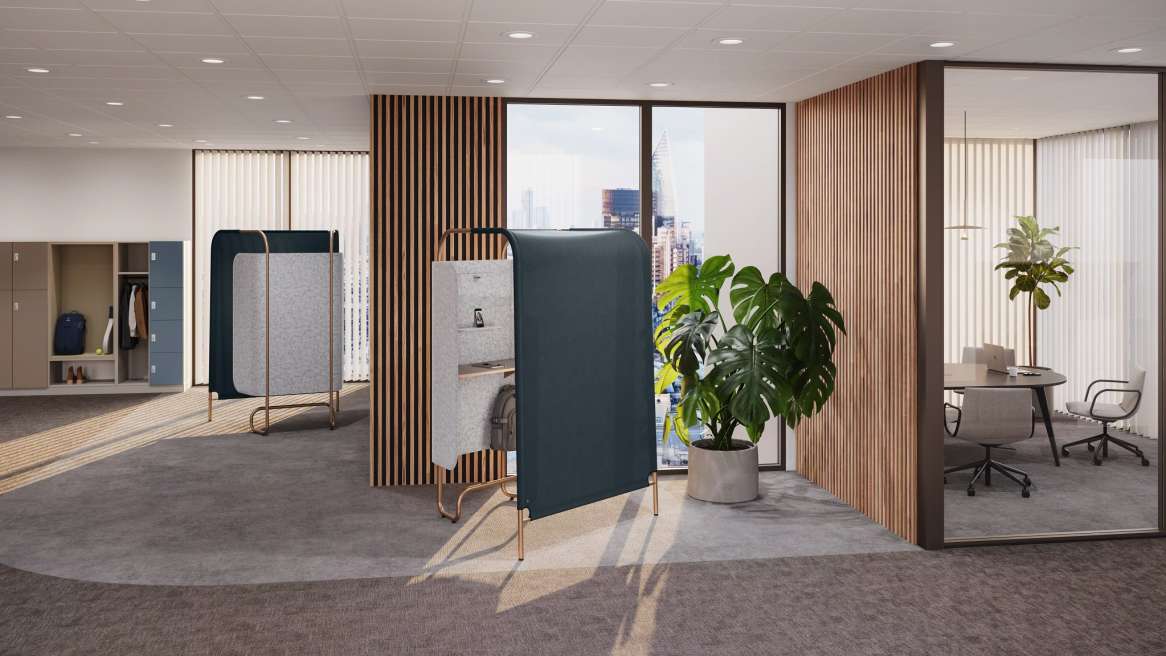 Steelcase Flex Kiosk In office environment