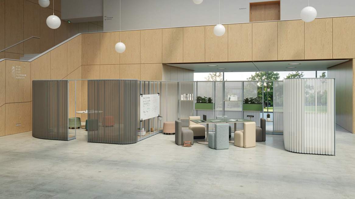 Steelcase Flex Active Frames Beyond in an office space environment