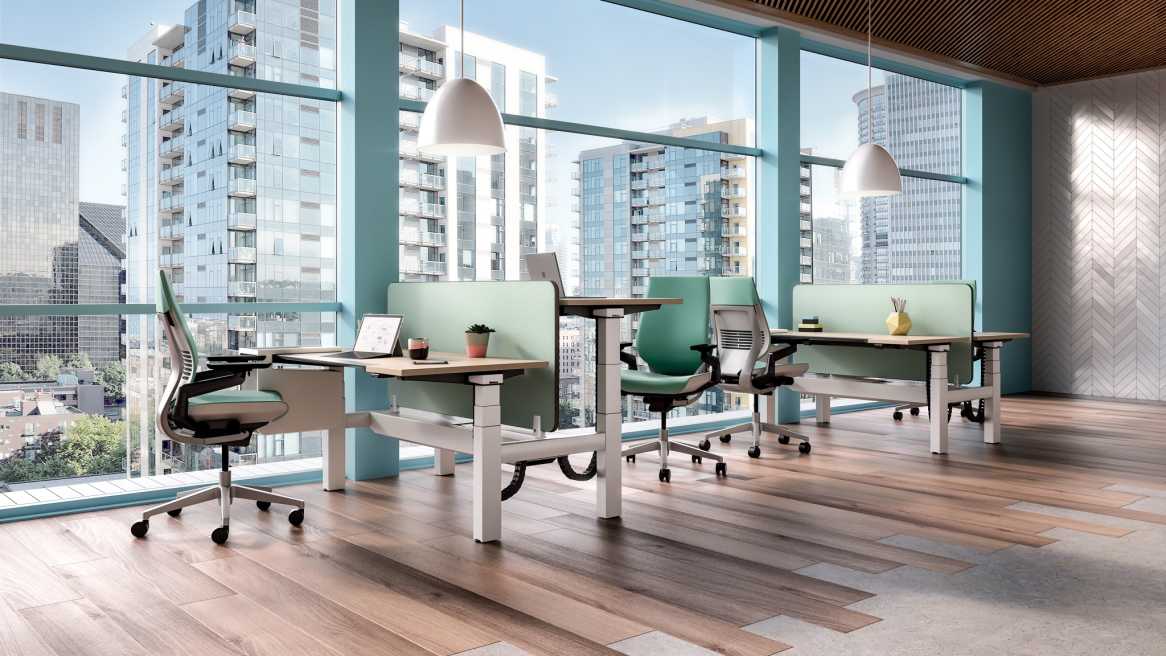 Ology Bench with Active Touch in an office environment