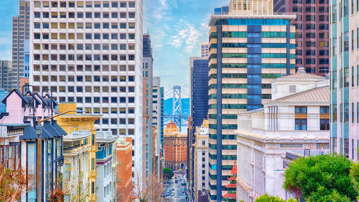 Buildings in California Street, San Francisco