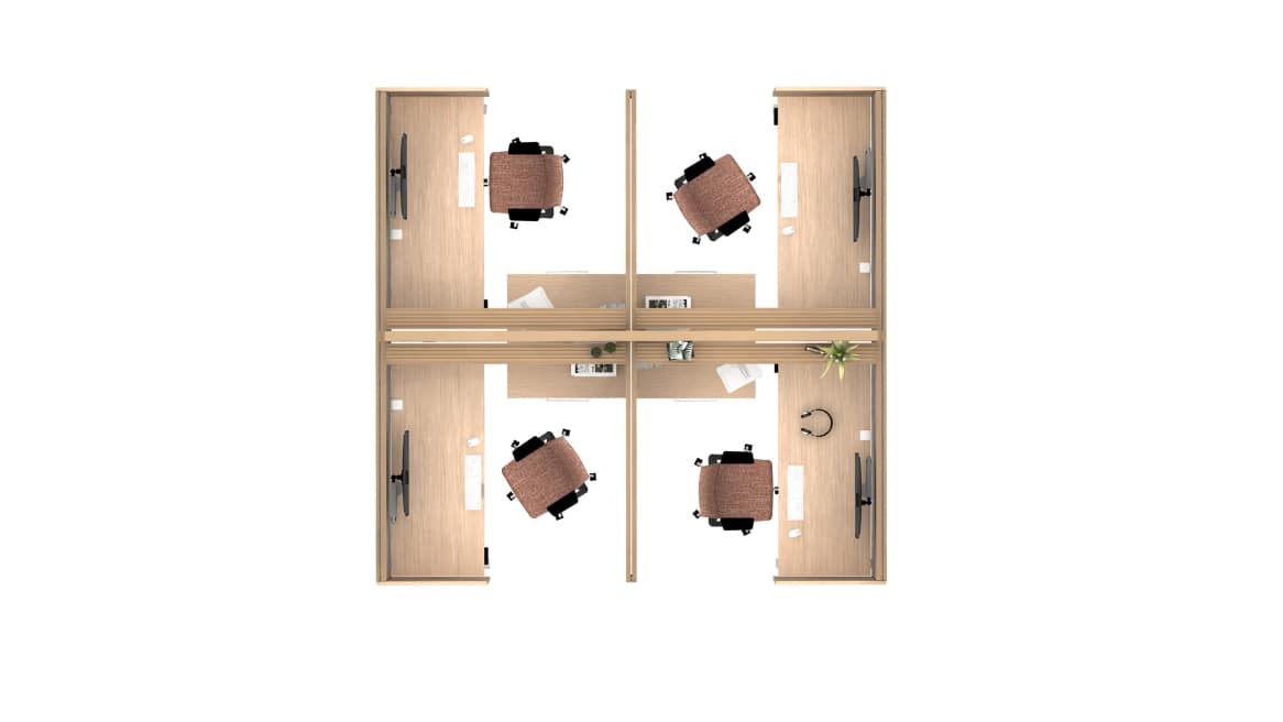 Planning idea for office bench