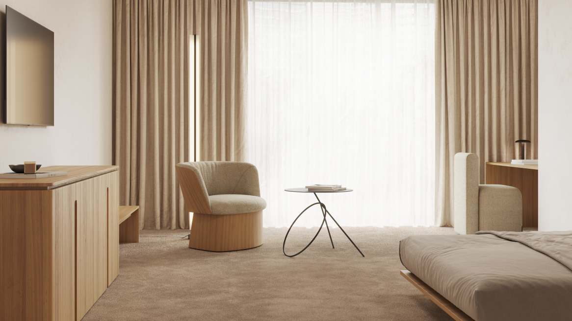 Manto Lounge Chair - Fixed Base