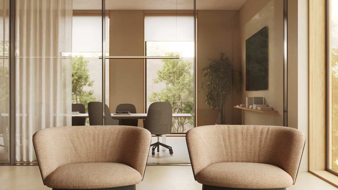 Manto Lounge Chair - Fixed Base