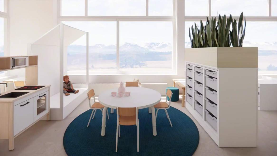 Vanerum Seed tables in a kindergarden environment