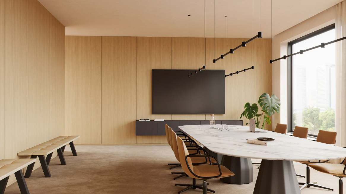 Viccarbe Burin Conference + Collaborative Tables Environments