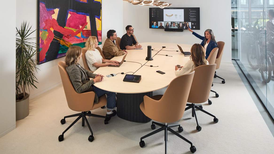 Ocular Sightlines10, Ocular Conference Room, Remote Participant View, Logitech, Front Row Experience, with talent, Fulton Market, Chicago WLC, Showroom, WLC, Worklife Center, Work Life Center