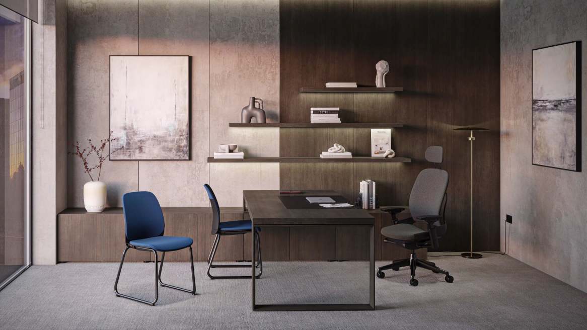 Steelcase Series M Conference Chair in a workspace environment