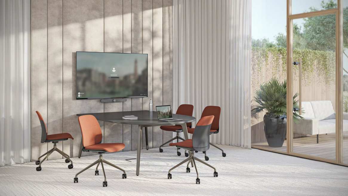 Steelcase Series M Conference Chair in a workspace environment