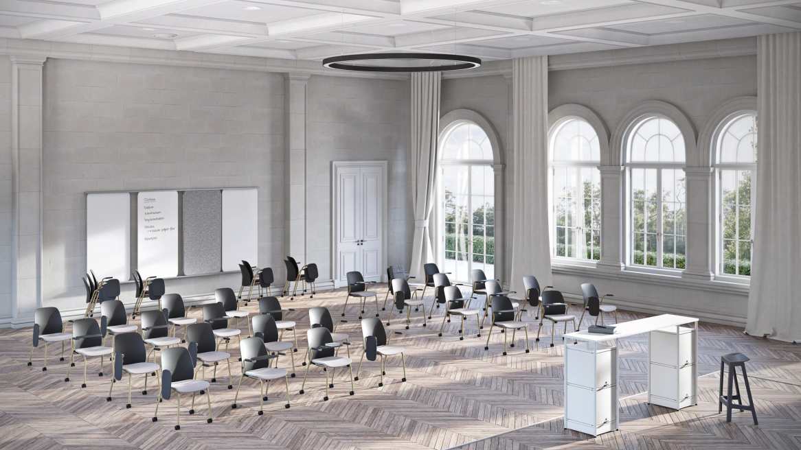 Steelcase Series M Conference Chair in a workspace environment
