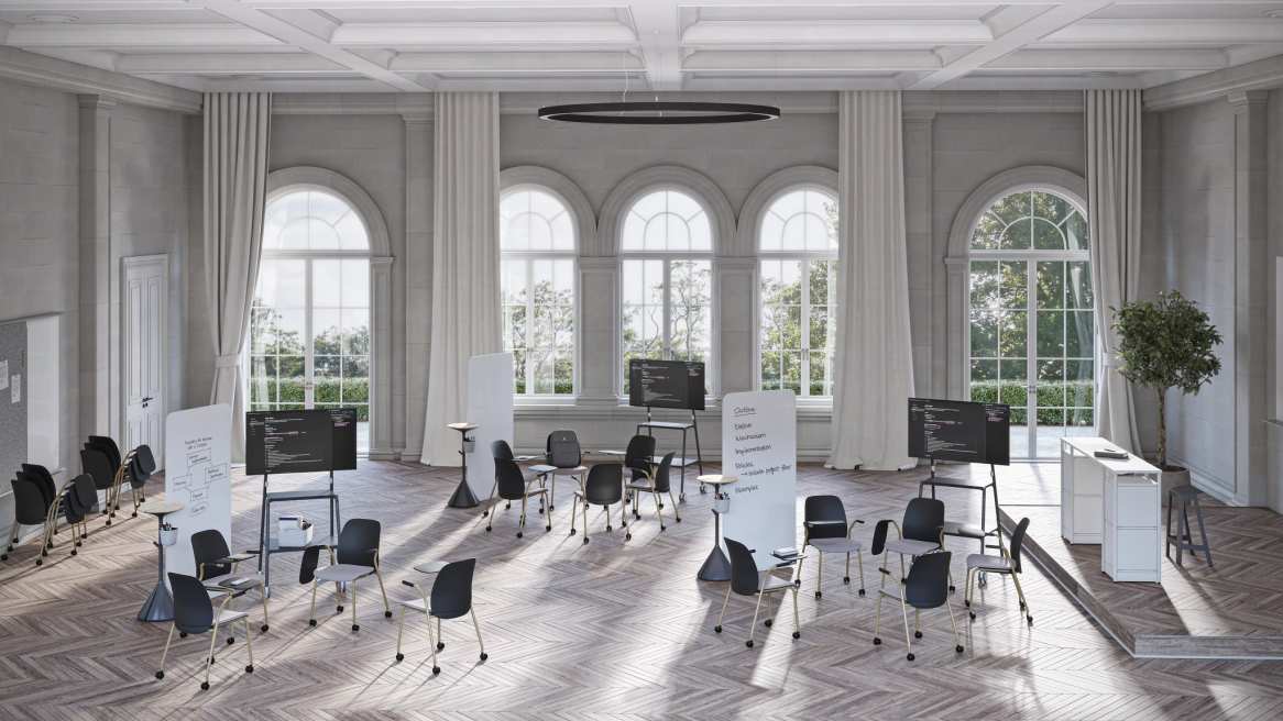 Steelcase Series M Conference Chair in a workspace environment