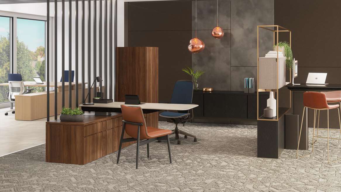 Elective Elements and Mackinac Blended Open Plan Office