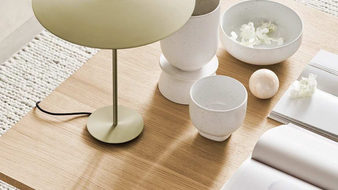 BOLIA Reflection Lighting Lamp on a coffee table