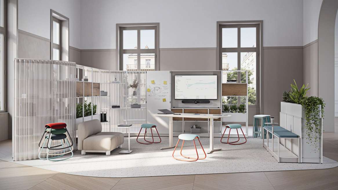 Steelcase Flex Rocker Stool in a learning environment
