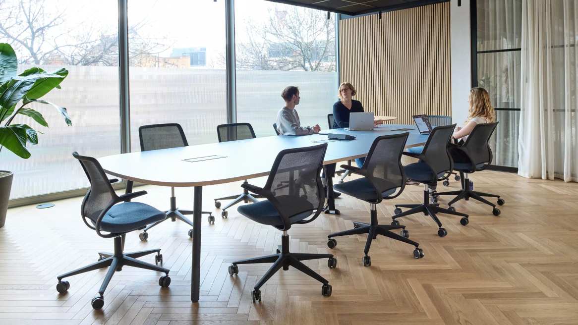 Orangebox Tessel Tables in Office Environment