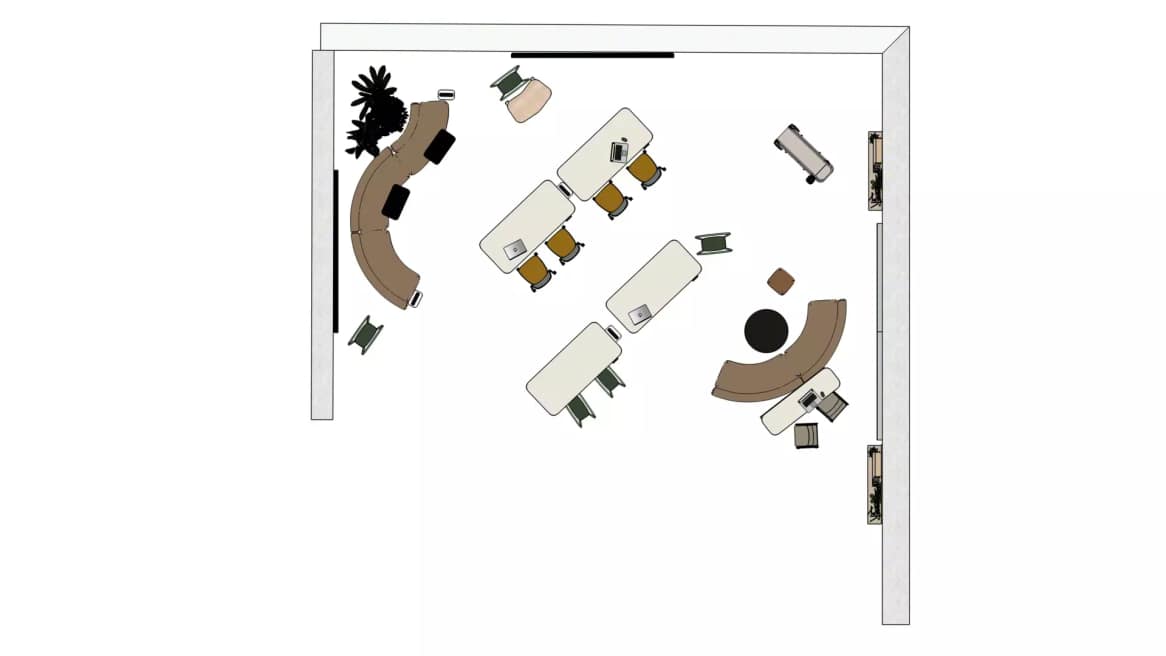 Steelcase Flex Rocker Planning Idea QY7CP4SP Plan Image