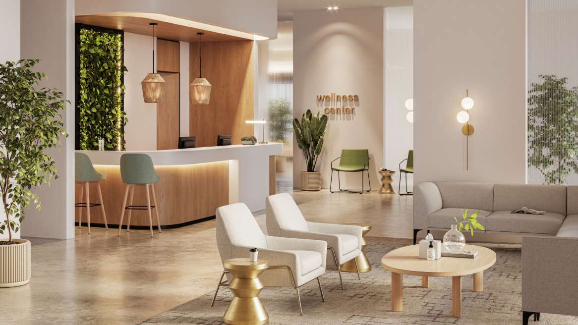 West Elm Health Reception Lobby
