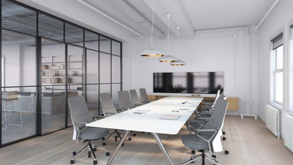 Massaud Conference chairs in a meeting room environment
