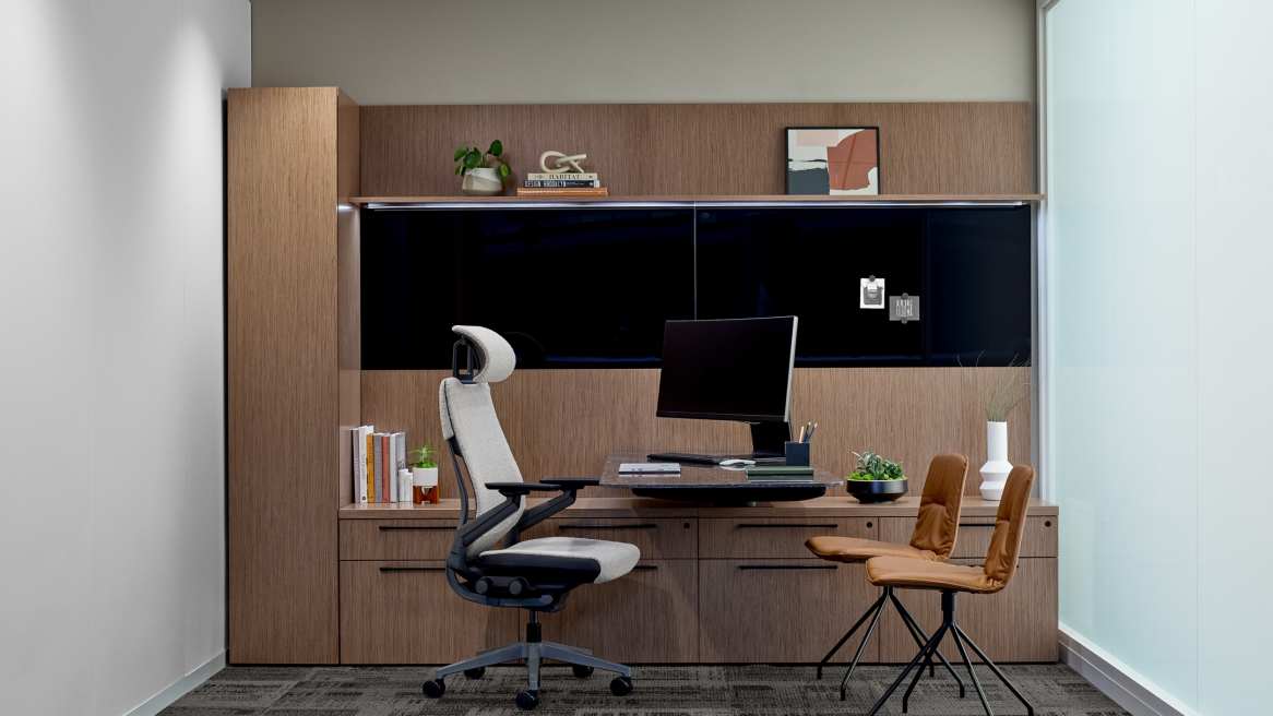 Gesture Task Chair, Headrest, Elective Elements Mackinac Blend Private Office