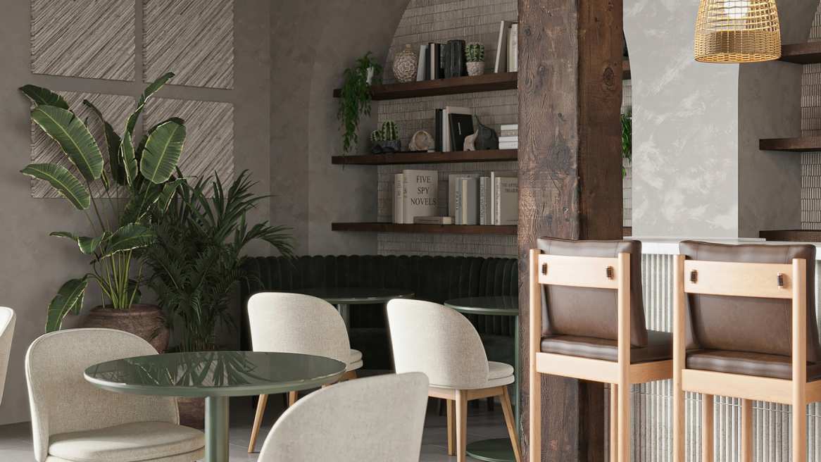 West Elm Chroma Cafe Tables in Dark Olive Green