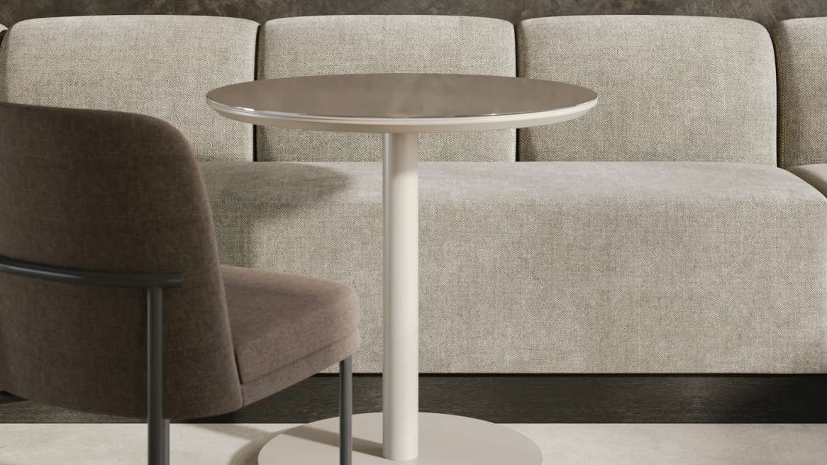 West Elm Chroma Cafe Tables in Haze White