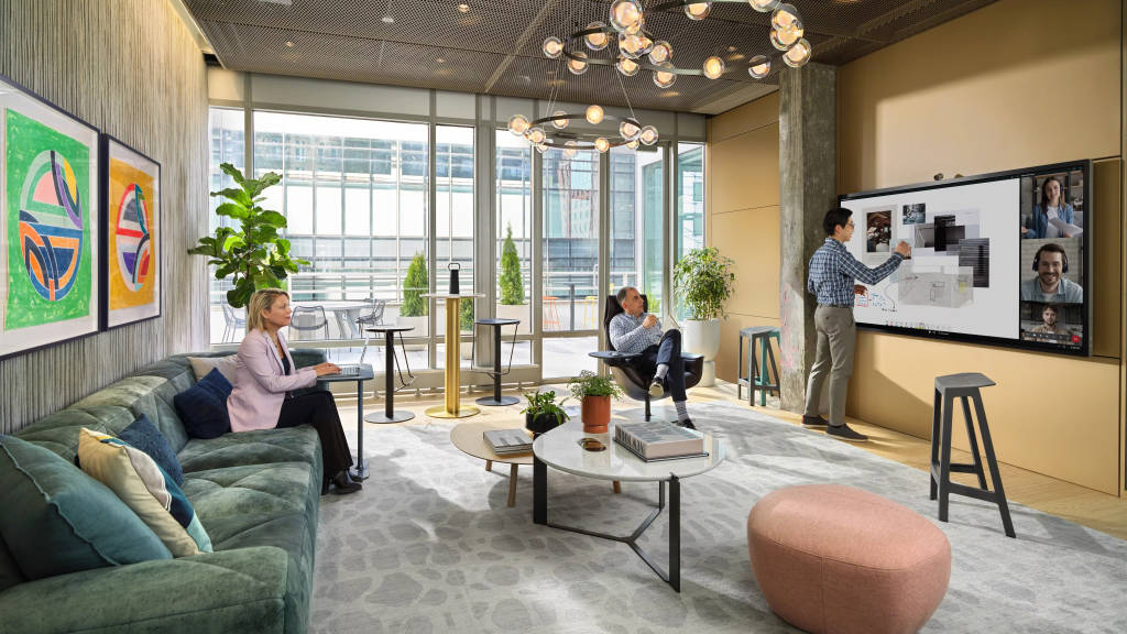 Steelcase lounge meeting space in neighborhood