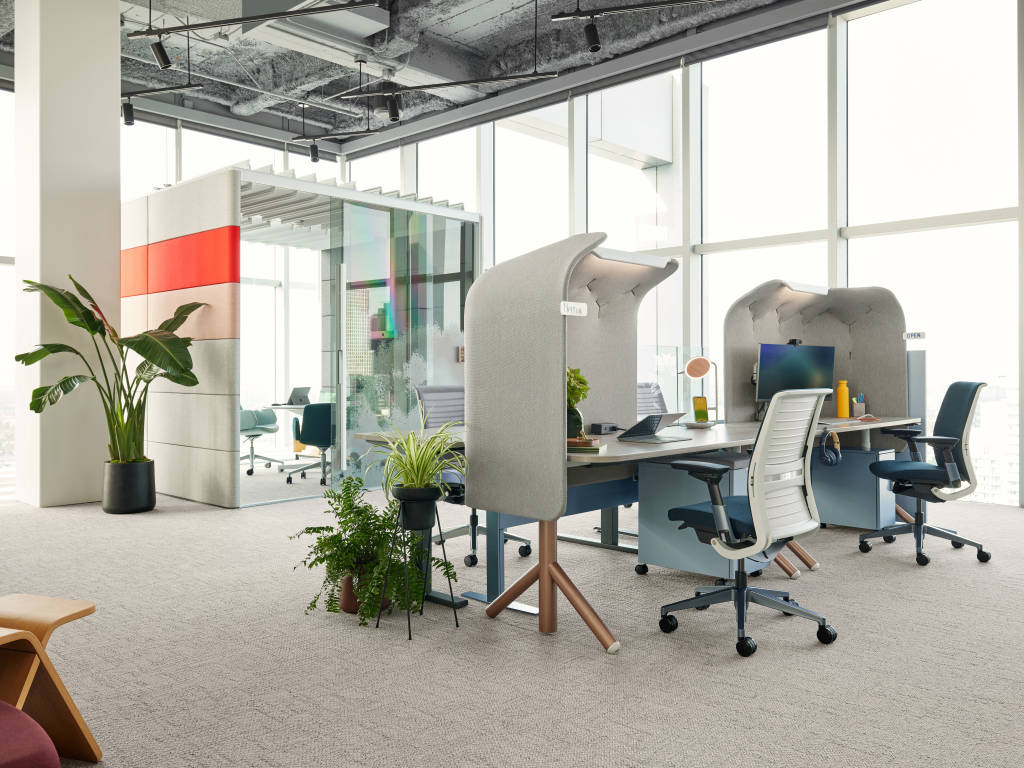 Modern Corporate Office with work tent