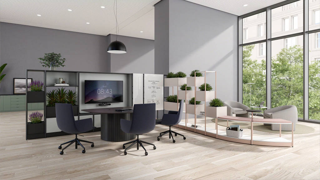 Steelcase Flex Active Frames Beyond in an office space environment