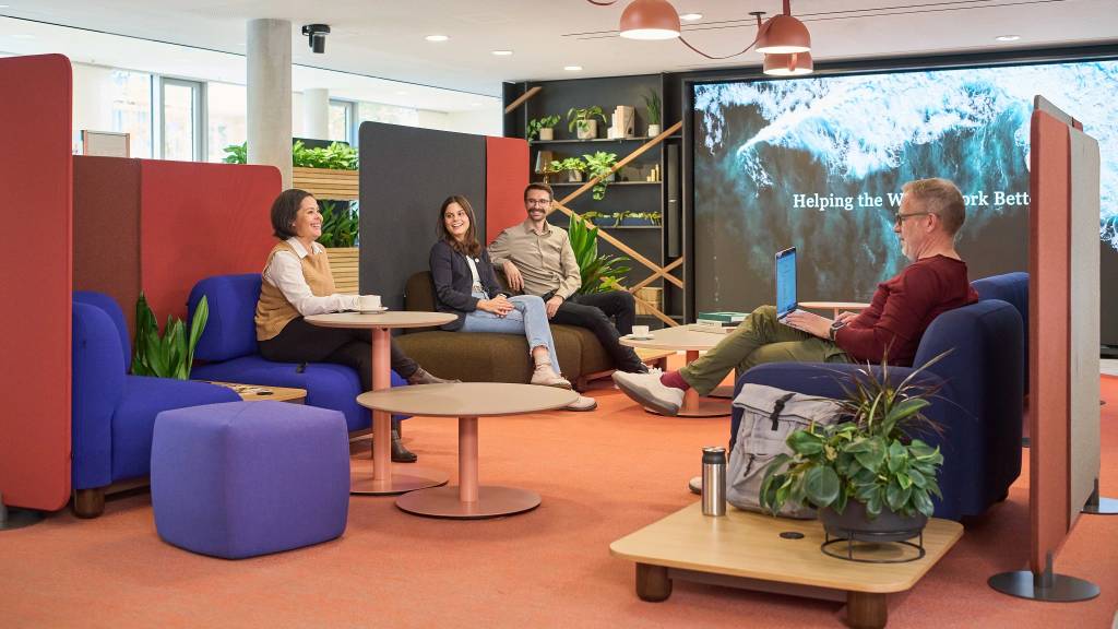 Coalesse Ensemble Lounge System and Obelos in a work environment