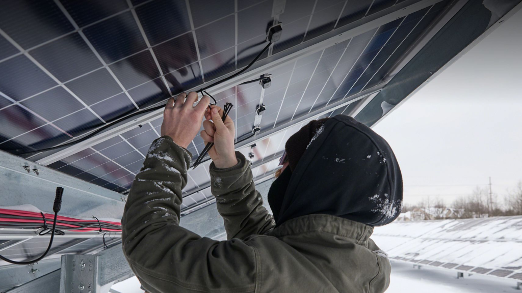 Solar energy powers lower-carbon manufacturing 