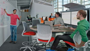 Cobi by Steelcase being used in a Collaborative workspace