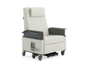 on white image of an empath recliner chair with arm rest