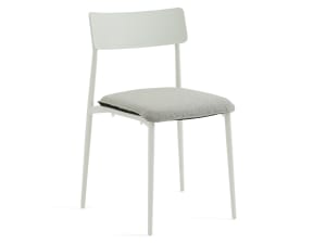 White Turnstone Simple Chair with seat cushion.