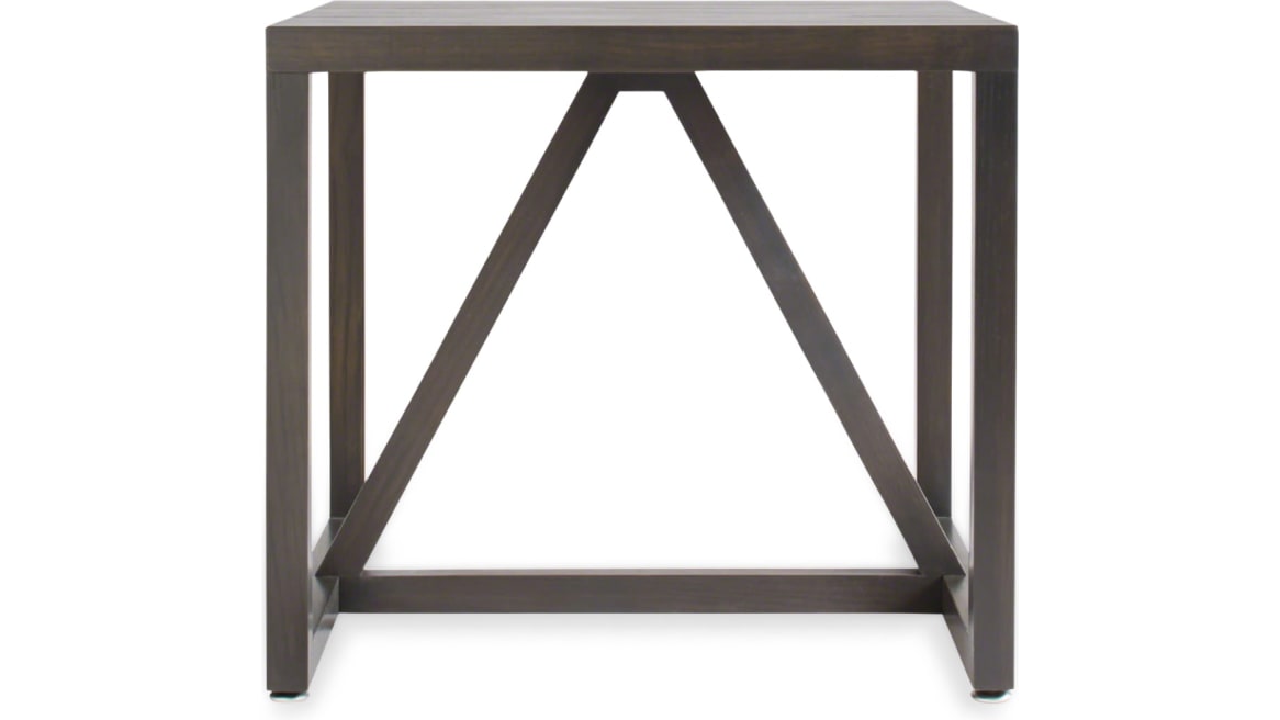 Blu Dot Strut Wood Side Table On White