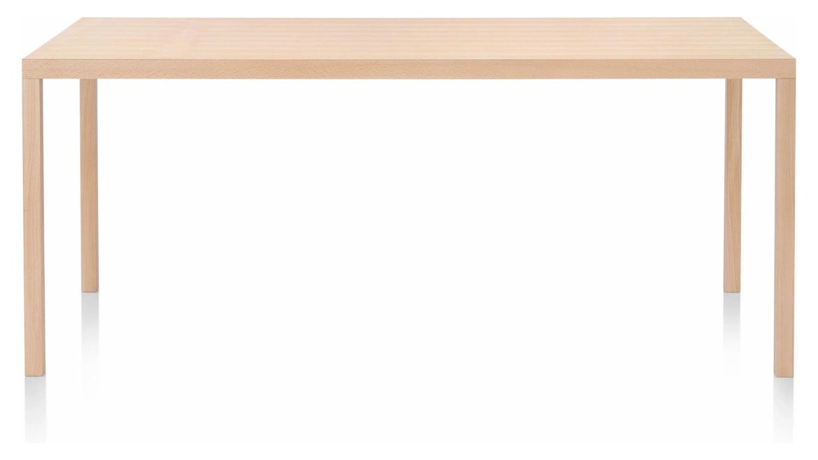 A Natural Beech Mattiazzi Primo Table on white background