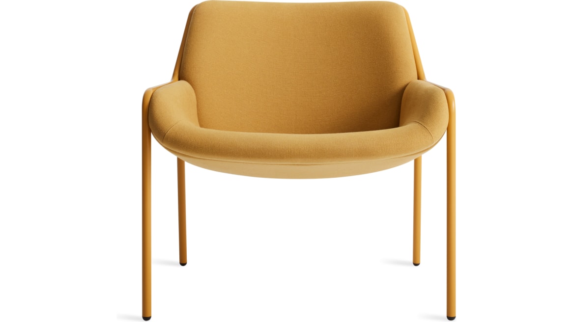 on white image of a yellow Tangent Lounge Chair